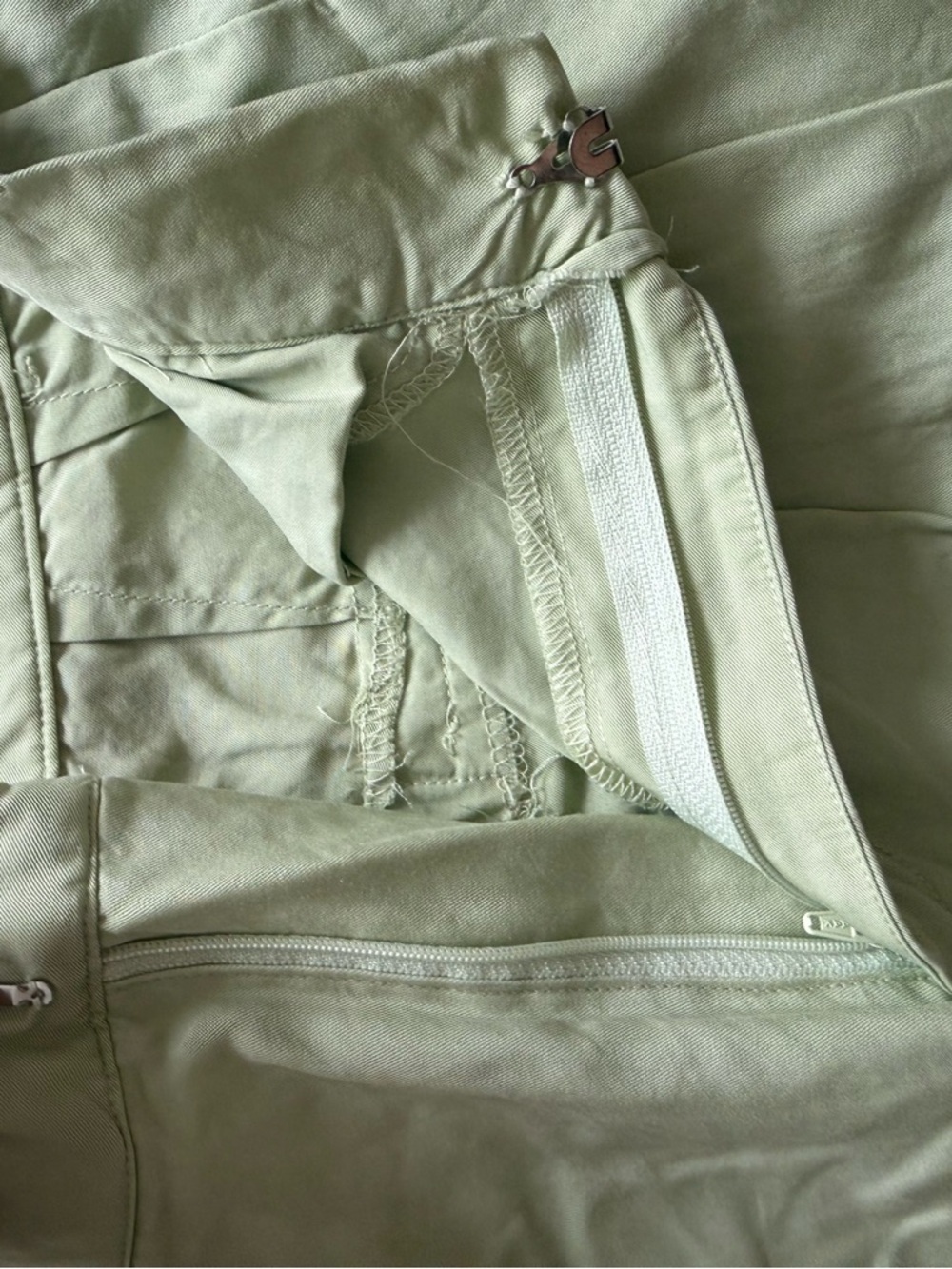 emory park Light Green Wide-Leg Trousers - Picture 3 of 7